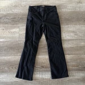 NYDJ Barbara Bootcut Jeans Women 2P (26x26) Petite Black Denim Lift Tuck Stretch